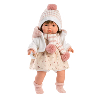 Llorens Baby Doll - Lola with Cream Dress 38cm