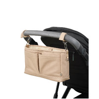 OiOi - Vegan Leather Stroller/ Pram Caddy - Oat