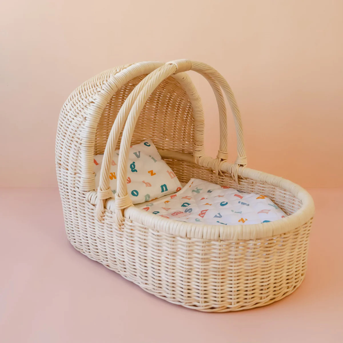 Dolls wicker moses basket hot sale