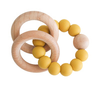 Alimrose - Beechwood Teether Ring Set - Butterscotch