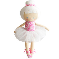 Alimrose - Baby Ballerina Doll 25cm Fuchsia Pink