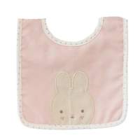 Alimrose - Linen Bunny Bib Pink