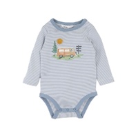 Bebe - Alvin Organic Stripe Long Sleeve Bodysuit