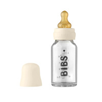 BIBS Baby Glass Bottle Complete Set 110ml Ivory