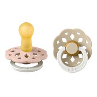 BIBS Boheme Night Glow 2 Pack Blush/ Vanilla - Size One