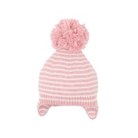 Bebe - Fern Stripe Organic Knitted Beanie