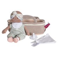 Bonikka - Green Outfit Baby with Knitted Carry Cot