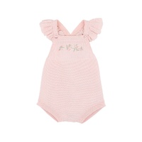 Bebe - Madelyn Hand Embroidered Knitted Bodysuit Pale Pink