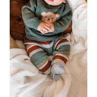 Bebe Organics - Mateo Stripe Knitted Leggings