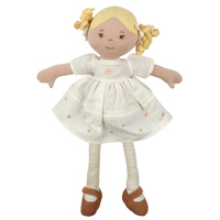 Bonikka - Priscy Linen Doll with Blonde Hair 42cm