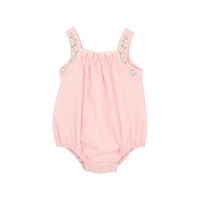 Bebe - Tess Embroidered Strap Bodysuit Pale Pink
