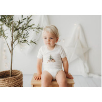 Child of Mine - Eggnog Bodysuit Glistening Tree