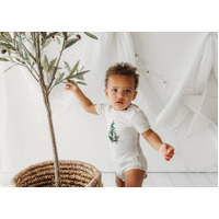 Child of Mine - Eggnog Bodysuit Santa's Forest