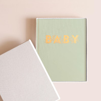 Fox & Fallow - Boxed Baby Book Pistachio