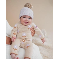 Fox & Finch - Tutu Tigers Flowers Knitted Romper