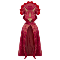 Great Pretenders - Red Triceratops Hooded Cape Size 4-5