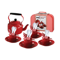 Tin Picnic Set with Kettle and Carry Case