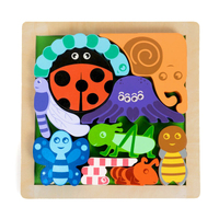 Kiddie Connect - Bugs Wooden Chunky Puzzle