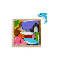 Kiddie Connect - Sea Creatures Chunky Puzzle