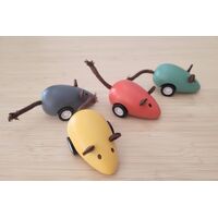 Wooden Pull Back Mouse