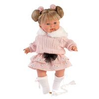 Llorens Doll - Pink Skirt with Lambs and Black Bow 42cm