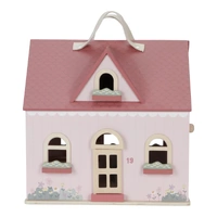 Little Dutch - Portable Wooden Doll House with Furniture Expansion Set