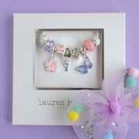 Lauren Hinkley - Purple Butterfly Magic Charm Bracelet