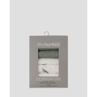 Little Bamboo Muslin Washers 6 Pack - Turtle Bay