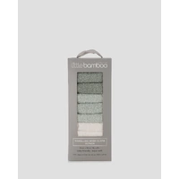 Little Bamboo Baby Towelling Washers 10 Pack - Turtle Bay