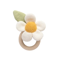 Daisy Teething Ring Rattle