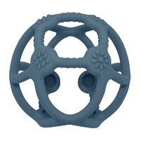 Silicone Teething Ball - Steel Blue