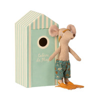 Maileg - Beach Mouse Big Brother in Cabin