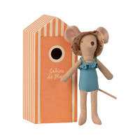 Maileg - Beach Mouse Mum in Cabin