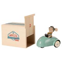 Maileg - Mouse Car and Garage Blue