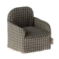 Maileg - Mouse Chair Green Checker