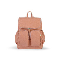 OiOi - Faux Leather Nappy Backpack - Dusty Rose