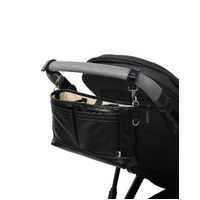 OiOi - Faux Leather Stroller Organiser/ Pram Caddy - Black