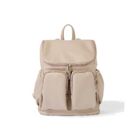 OiOi - Signature Nappy Backpack - Oat Dimple Vegan Leather 