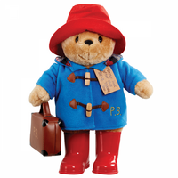 Paddington Bear with Boots, Embroidered Coat, Hat and Suitcase - 34cm