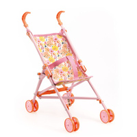 Pink Flower Doll Umbrella Stroller 54cm