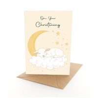 Pleasant Tree - Christening Lamb Greeting Card