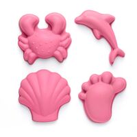 Scrunch Footprint Sand Mould Set - Flamingo Pink