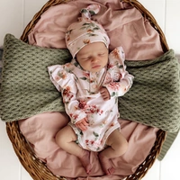 Snuggle Hunny - Birds & Blooms Organic Long Sleeve Bodysuit with Frill