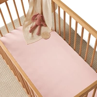 Snuggle Hunny - Baby Pink Organic Fitted Cot Sheet