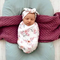 Snuggle Hunny - Camille Organic Snuggle Swaddle & Topknot Set