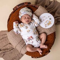 Snuggle Hunny - Diggers & Tractors Long Sleeve Organic Bodysuit