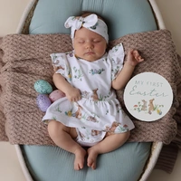 Snuggle Hunny - Easter Bunny Short Sleeve Organic Dress