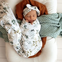 Snuggle Hunny - Eden Organic Jersey Wrap & Topknot Set