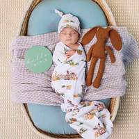 Snuggle Hunny - Farm Organic Jersey Wrap & Beanie Set