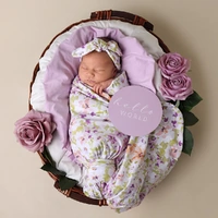 Snuggle Hunny - Isla Organic Jersey Wrap & Topknot Set